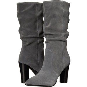 Tahari Alana Grey Calf Suede Boots
